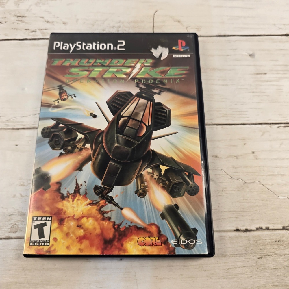 Thunderstrike Operation Phoenix Sony PlayStation 2 PS2 Game Eidos 2001 NTSC U/C